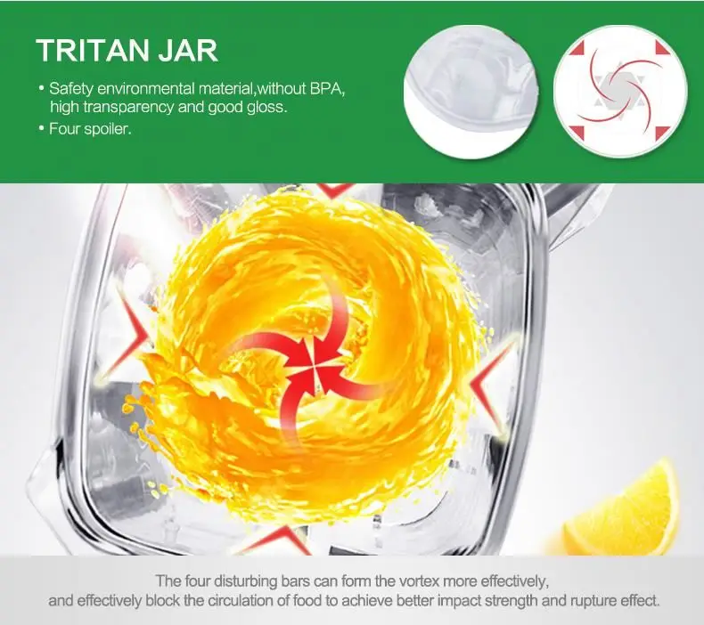 Smoothie Blender With One Knob Operation For Preset Programs And Speed Control