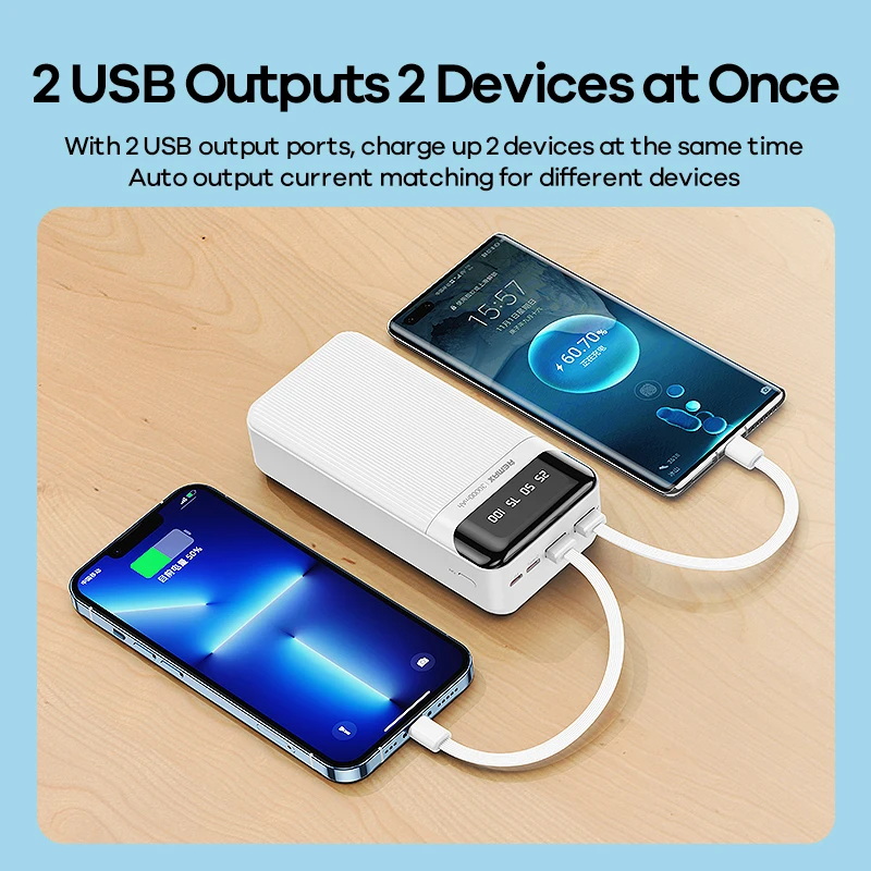 REMAX Ultra Slim Power Bank 30000mah Power Bank Module Mobile Phone External Battery Portable Charger Powerbank