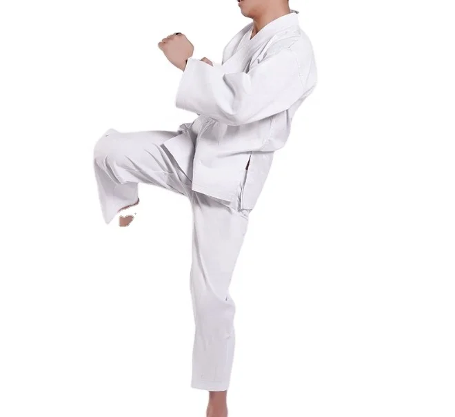 Martial Arts White Karate Uniform Medium Weight Gi Kids & Adult