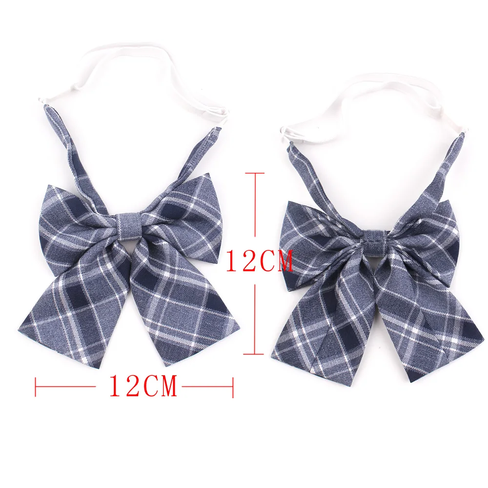 Wholesale School Uniform Collar Butterfly Bowknot Adult Bow Ties Girls Plaid Bowtie Casual Bow tie For Women