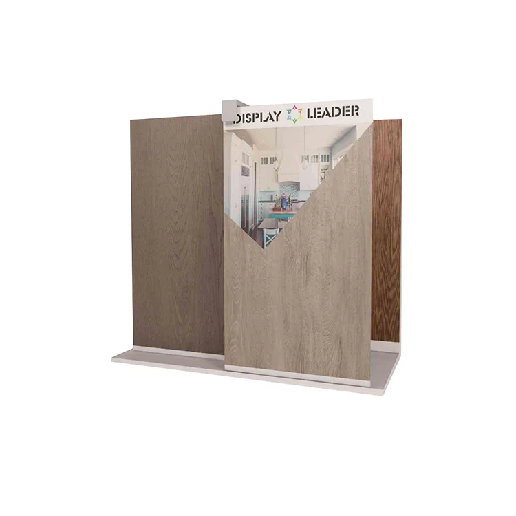 Exhibition Wood Flooring Stand Artificial Stone Marble Sample Racks Granite Metal Frame Recline Tile Display Showroom