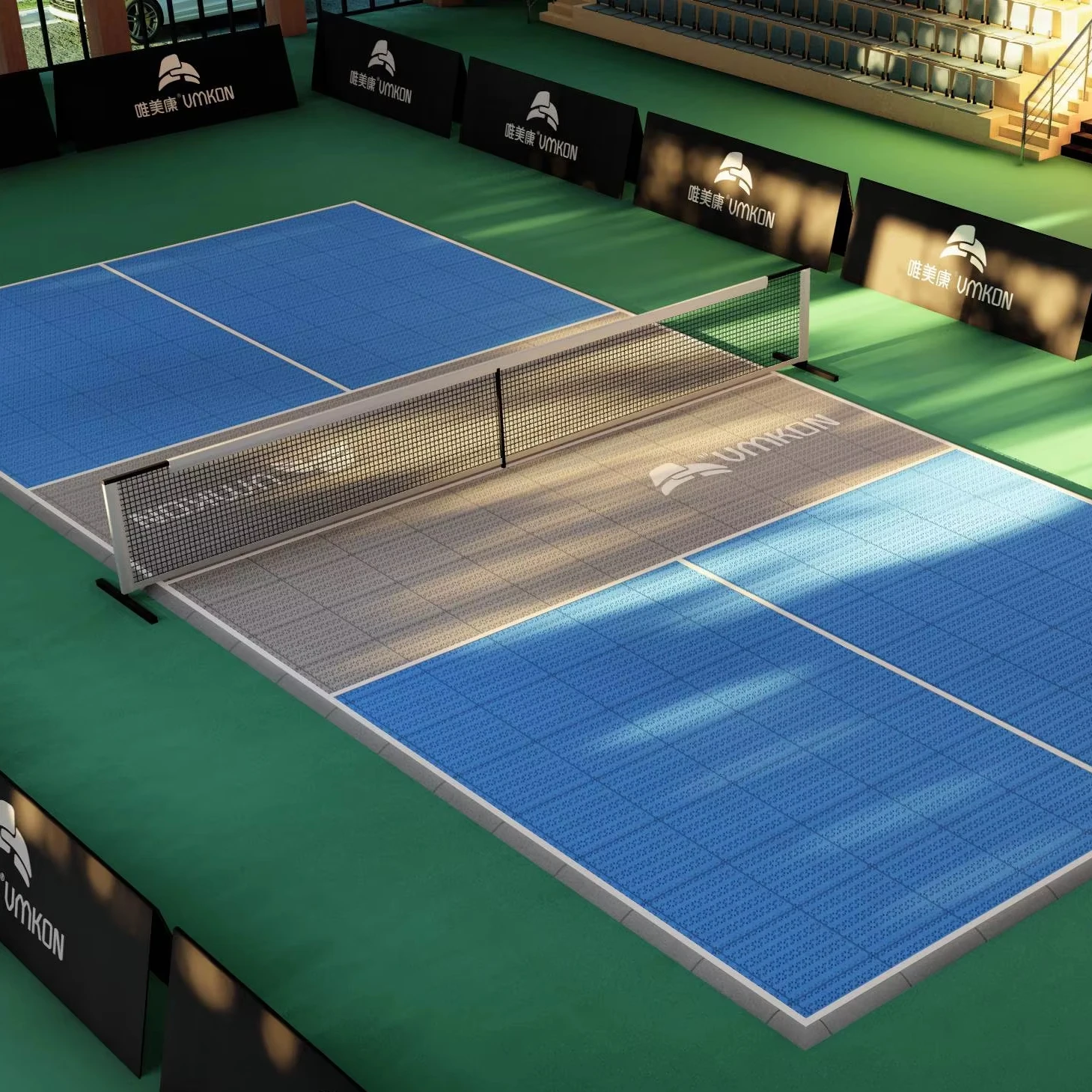 Customs Color Outdoor Portable Pickleball Court Floor Mat Sport Court Tiles For Backyard