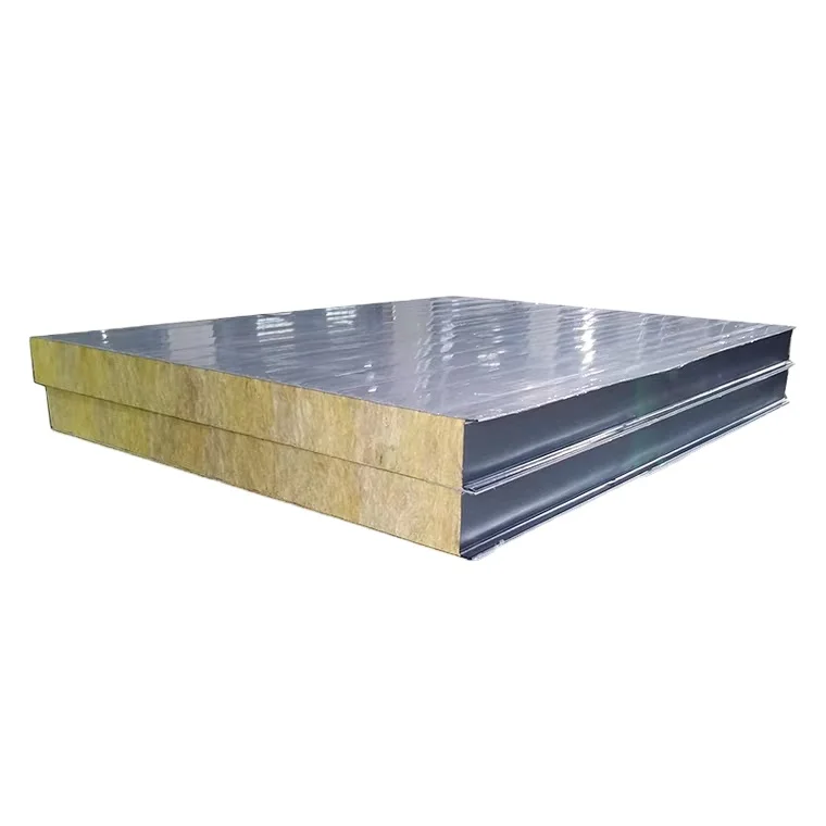 Wall Fire Proof Rock Wool Ceiling Roof Sandwich Panels