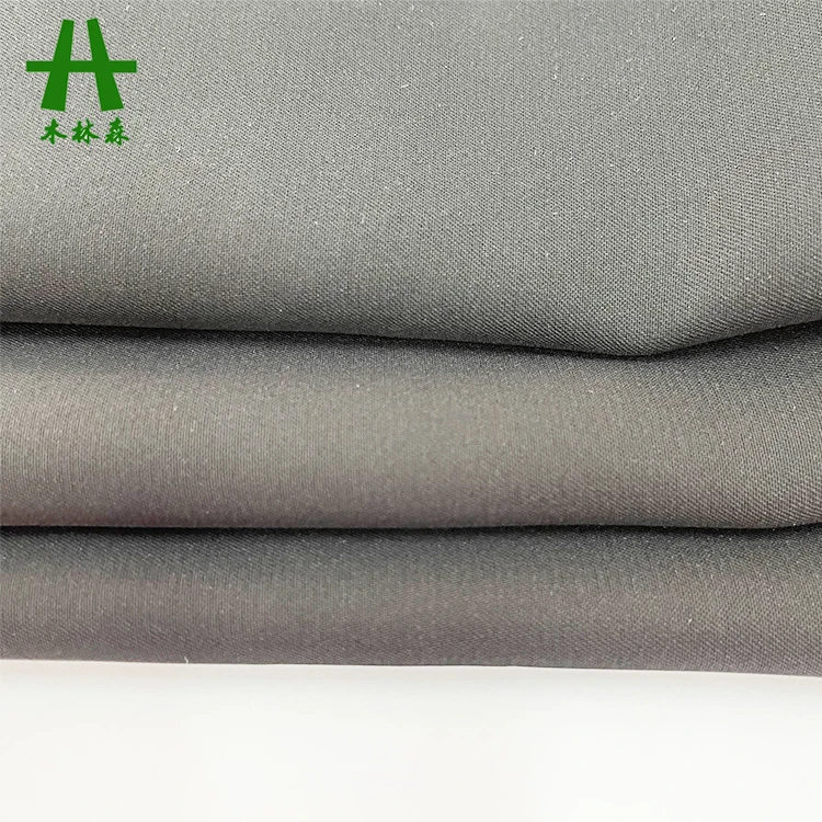 Mulinsen Textile 100% Polyester Formal Black Dubai Nida Fabric