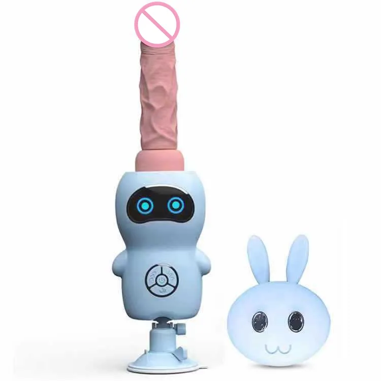 Sex Toys Remote Control Cartoon Female Masturbation Intelligent Robert Heating Vibrating Robert Dildo Machine