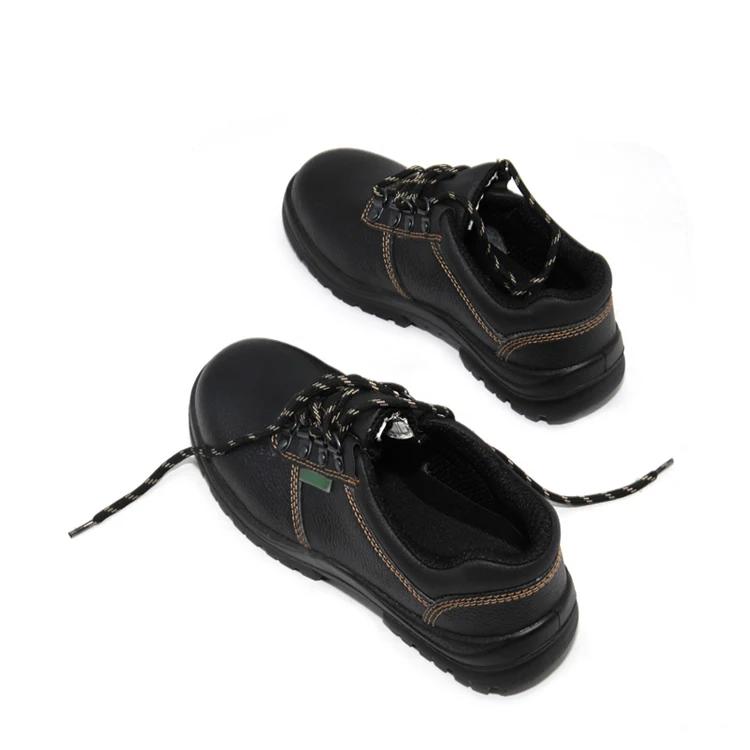 High Quality Industry Anti-Puncture Anti Smash Leather Safety Men Work Shoes With Steel Toe Cap