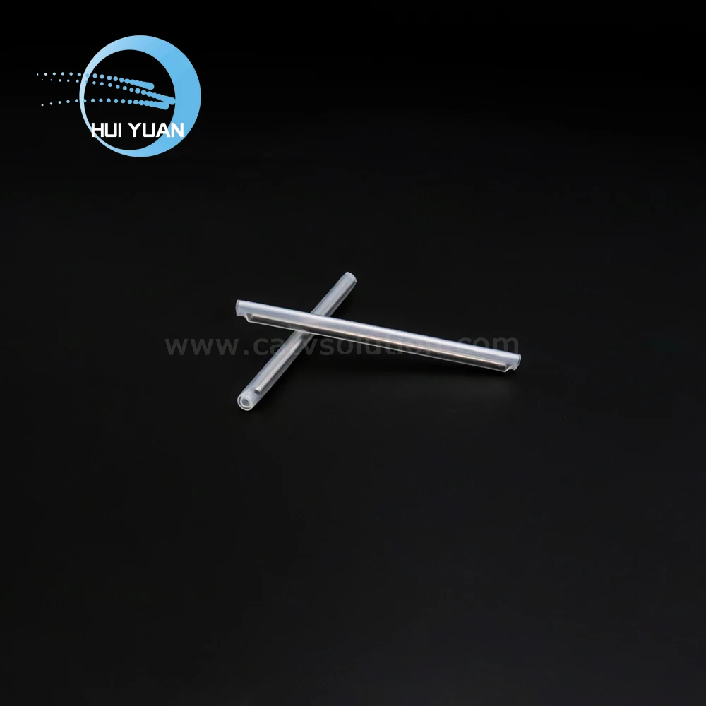 1.2mm Single Fiber Optic Heat Shrink Protection Tube Transparent Hot Melt Optical Fiber Splice Protector 40/45/60mm Long