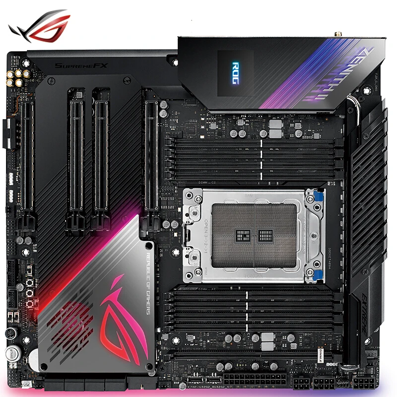 Быстрая Доставка Оптом ROG ZENI TH II EXTREME ALPHA Z2E поддержка CPU вискоза 3970X/3990X(AMD TRX40/ Socket sTRX4)