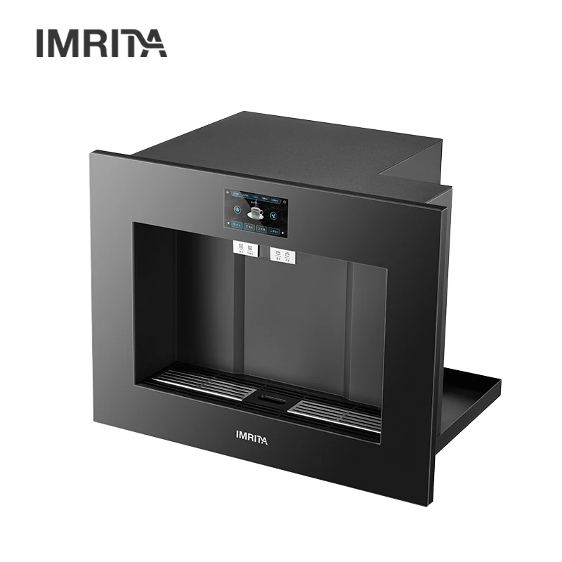 IMRITA Commercial Chilled Sparkling Water Maker Ice Drinking Sparkling Water Machine Water Dispenser with Hot and Cold