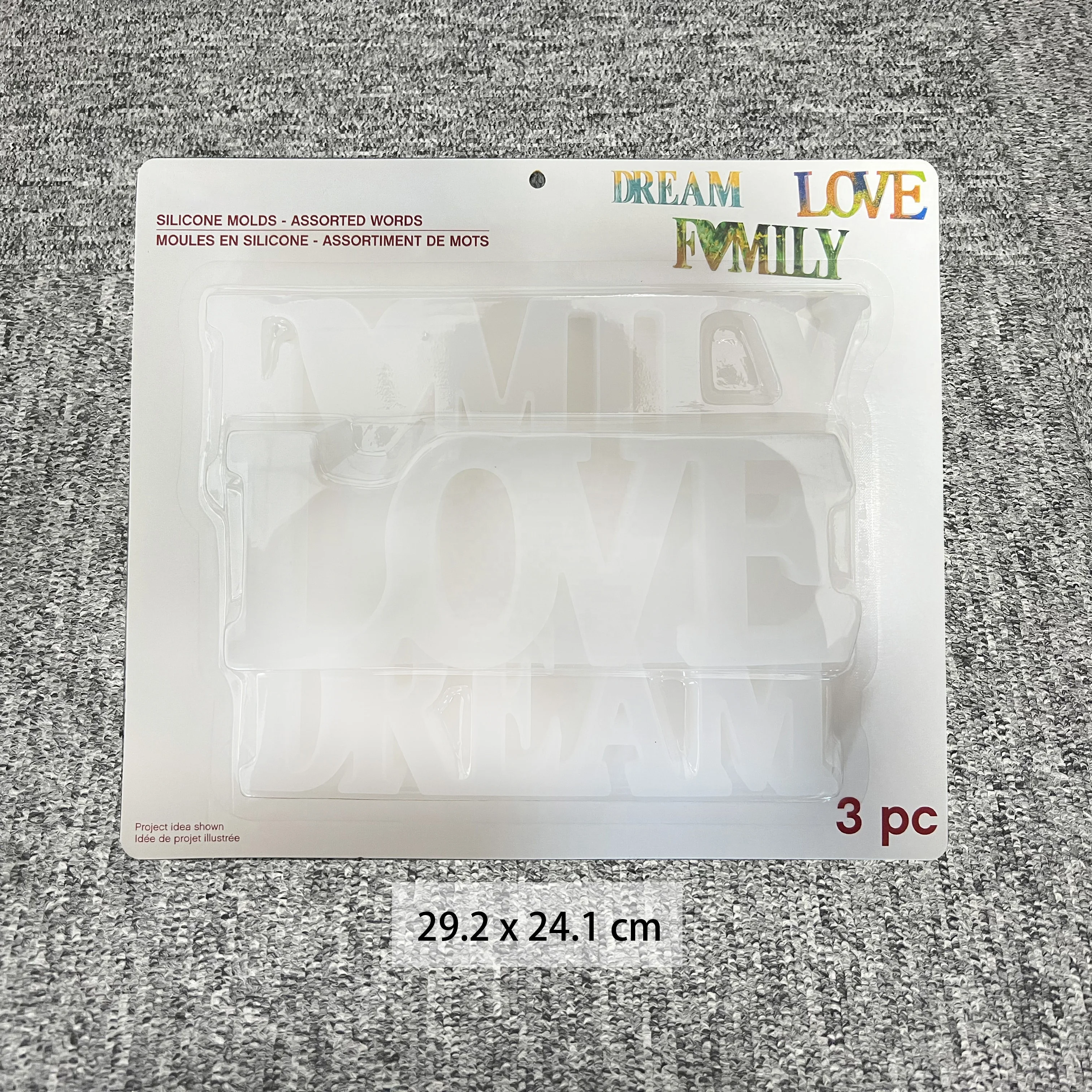 Epoxy Resin Words 3CT Mold Silicone Mould DIY Handcraft Making Tools