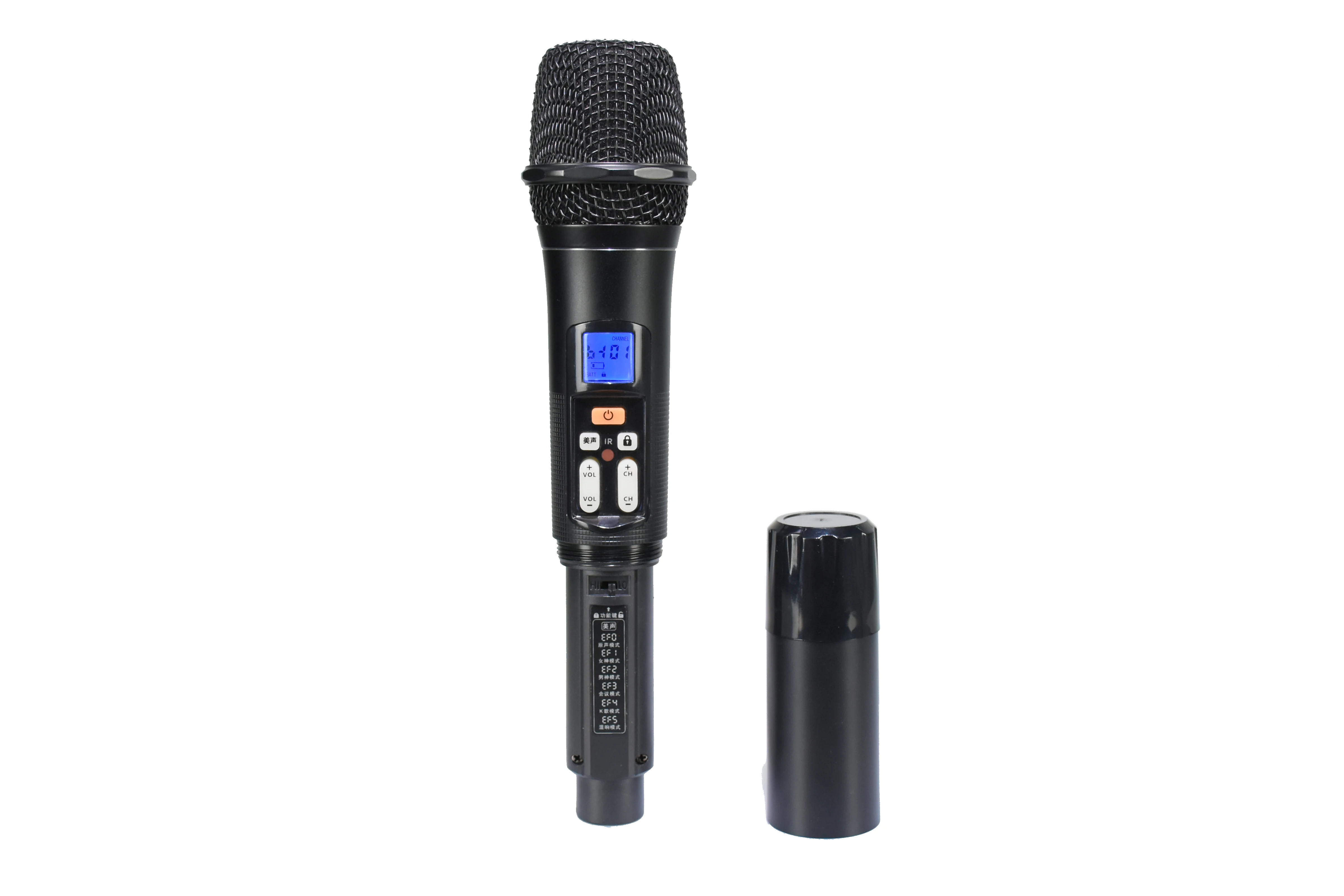 C.O.K dual rechargeable hand mic cordless uhf with battery powered 6.35mm usb receiver  and circuit diagram for speaker
