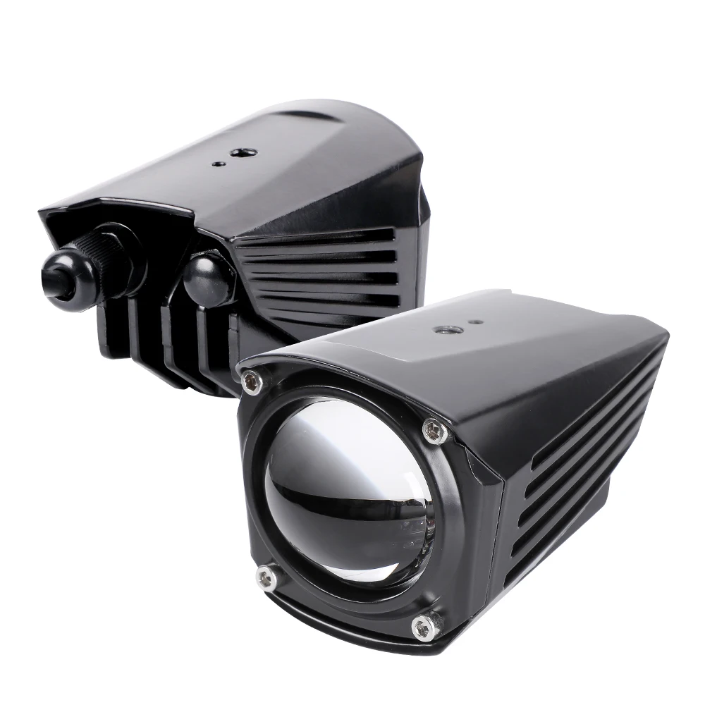 White Yellow Led Color Spotlight Beam Fog Light Motorcycle Driving Lights Auxiliary Fog Led Spot Lights For All Motorcycle Bike