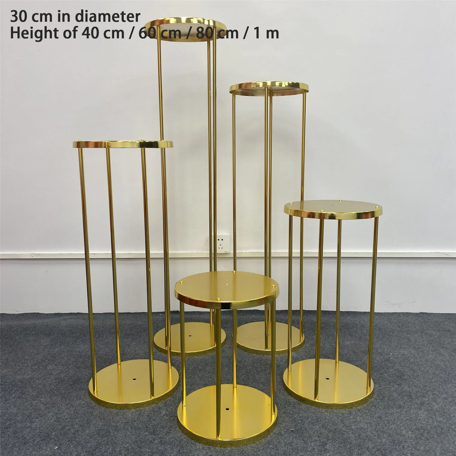 Wholesale new models sell like hotCylindrical cake table Wedding birthday party welcome shop product display table dessert table