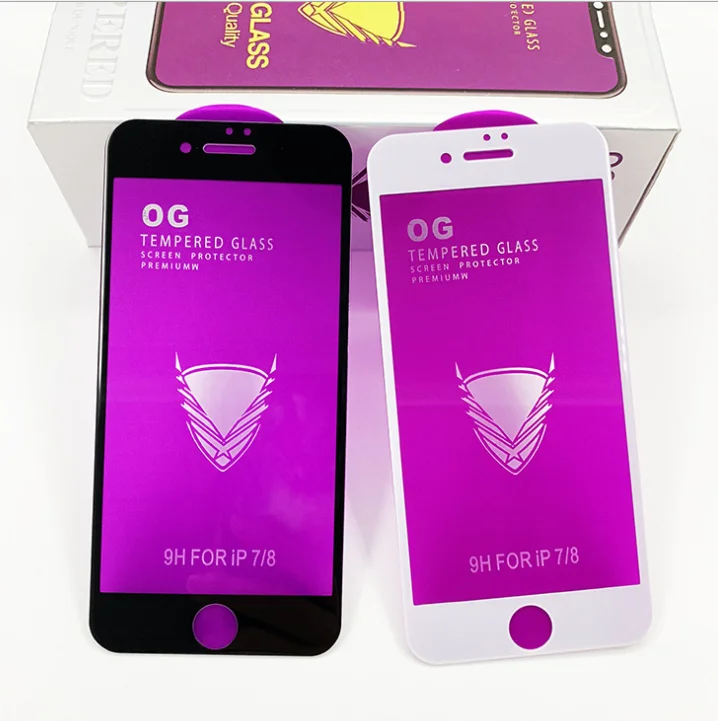 NEW OG golden armor tempered glass 9H curved Tempered Glass For iPhone 6/7/8 4.7 inch with OEM Service