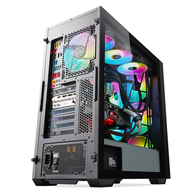 RGB Matx компьютерный корпус Mid Tower для ПК настольный