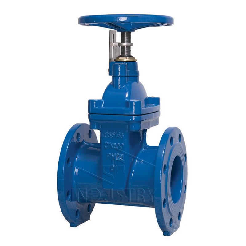 Flange gate valve DN100 Pn16 di non-rising stem resilient stem soft sealing cast iron gate valve