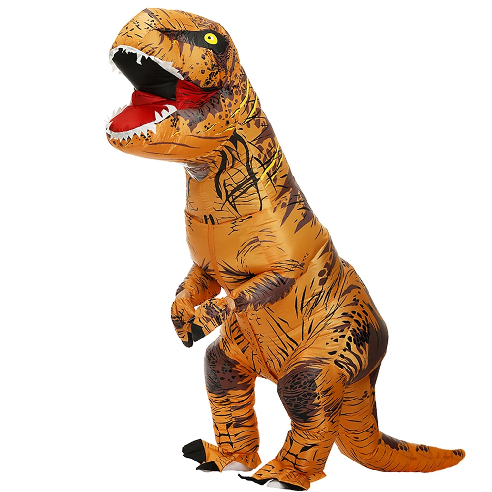 Best Price Adult Children Anime T-REX Inflatable Dinosaur Cosplay Costume for Men and Women Part New Year Carnival Suits