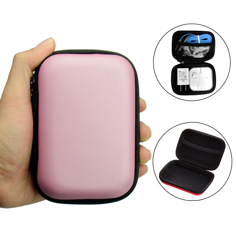  EVA Мини Портативная сумка для наушников кошелек монет чехол и USB-кабеля коробка