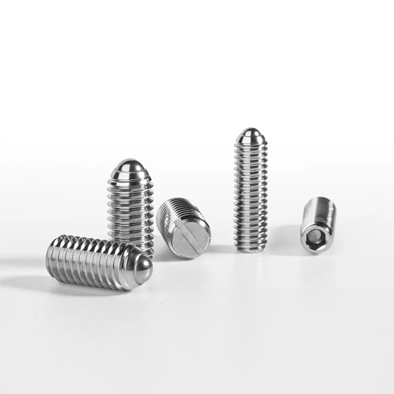 Factory direct sales of stainless steel/copper threaded spring plunger pins and ball threaded spring plungers
