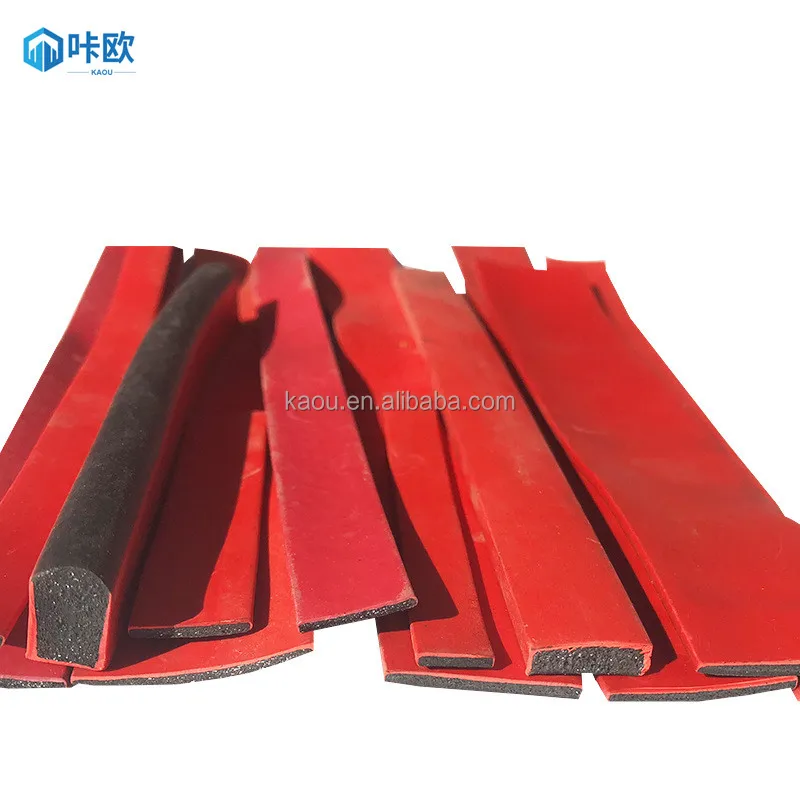 Adhesive backed Graphite intumescent strip fire door smoke seal flame retardant fire seal