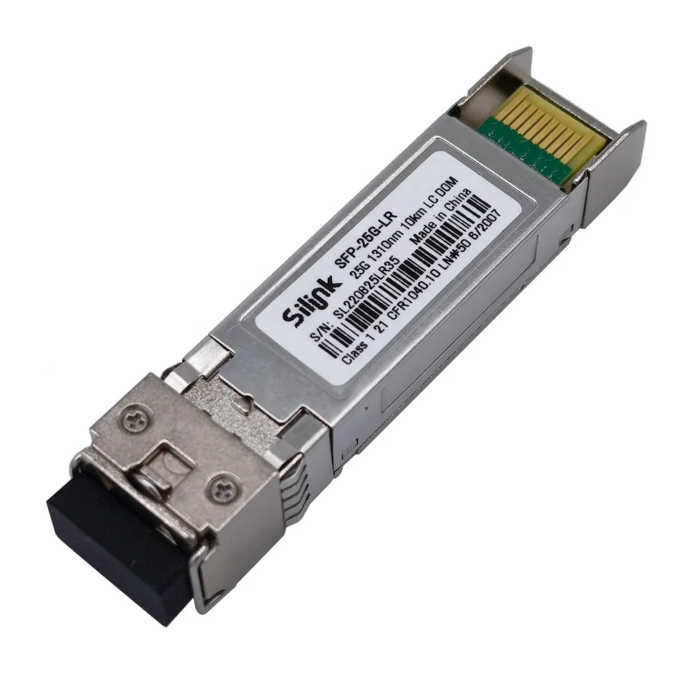 SFP-25G-LR Compatible Cisco 25GBASE-LR SFP28 1310nm 10km DOM Duplex LC SMF Optical Transceiver Module