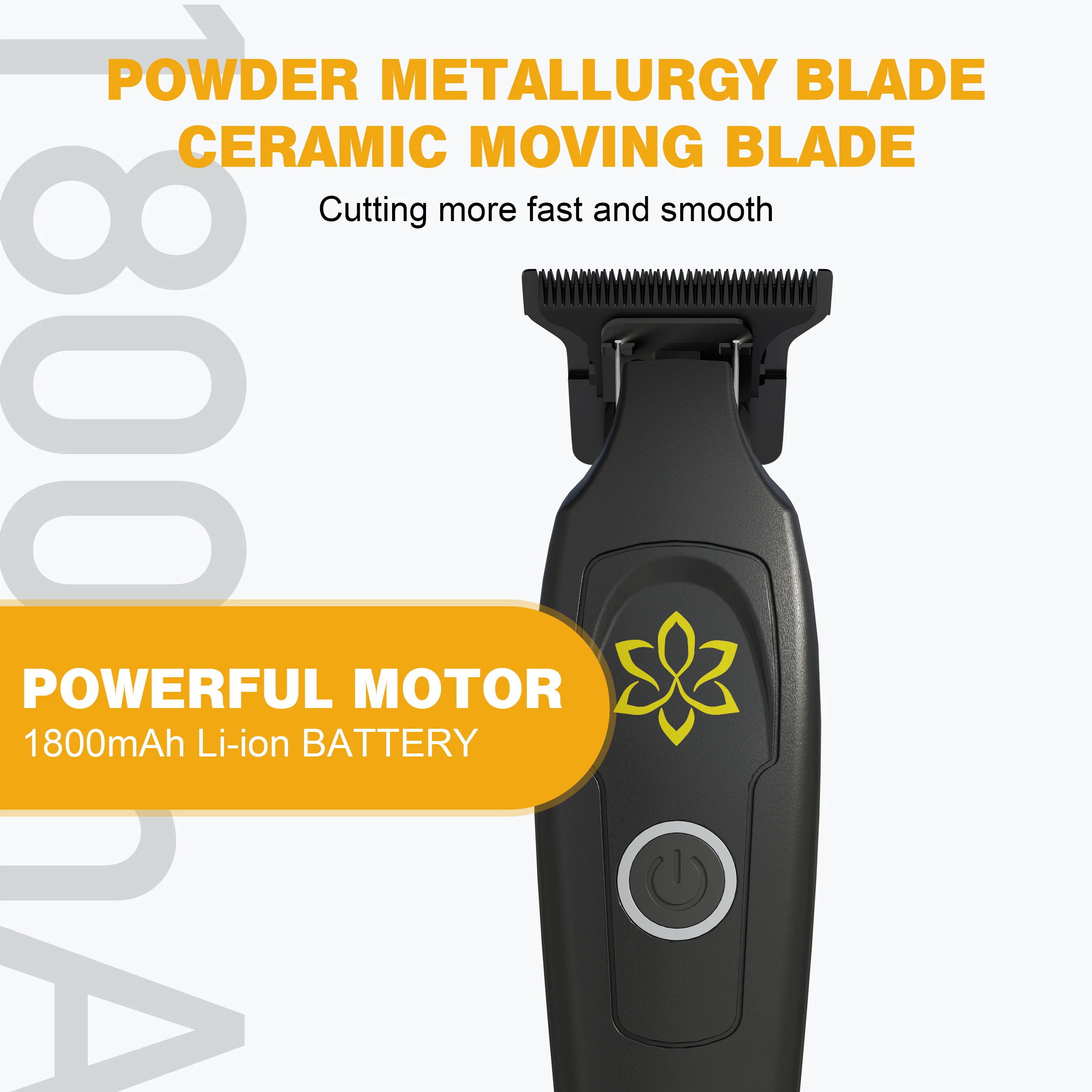 7000 RPM professional hairdresser zero gap blade cordless charging edging mechanism hair salon trimmer