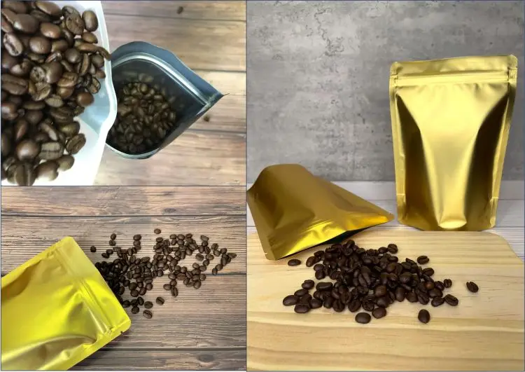 Matte Food Grade Nut Chips Packaging Bag Zipper Doyen Bottom Flexible Candy Edible Stand up Pouch