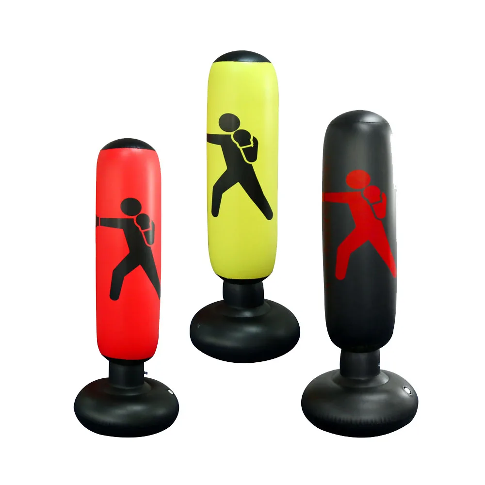 custom heavy duty Fitness Inflatable Kids boxing Punching Bag Stress Punch Tower Speed Bag for Children Teens Adult