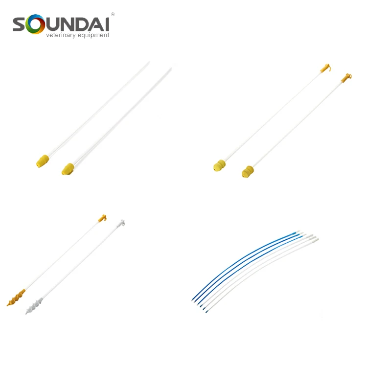 Изготовленный на заказ голубой Устранимый спиральная головка искусственное оплодотворение оборудование Semen катетер