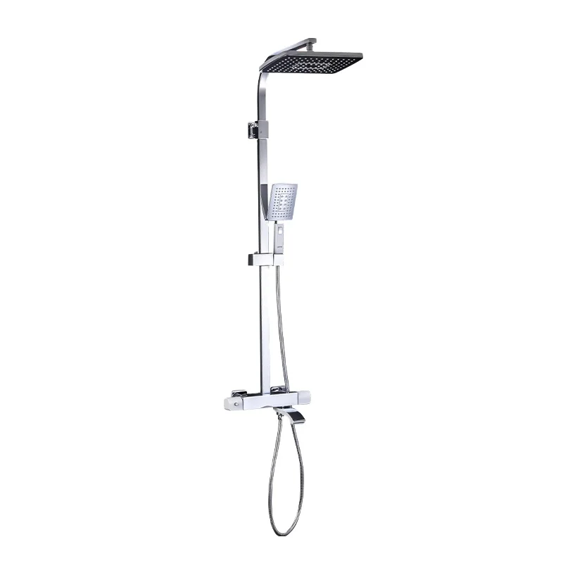 Gappo Brass Chrome Bathroom Mixer Shower hot cold water Combo Set Brass exposed wall mounted shower faucet G2407-50