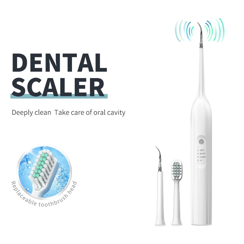 Electric Dental Calculus Remover Plaque Remover For Teeth Dental Cleaner Ultrasonic Rechargeable Teeth Cleaner