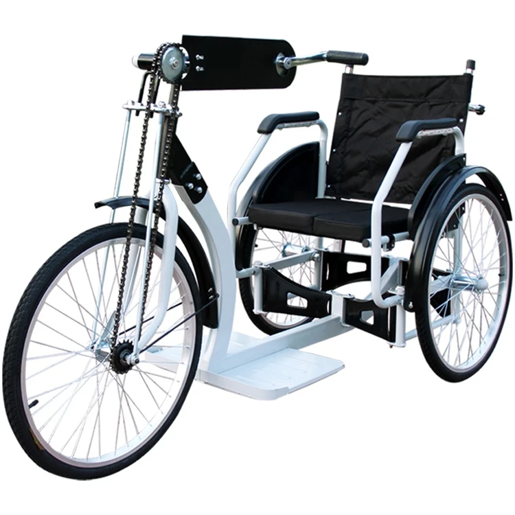 Manual wheelchair  steel spray frame hand-cranked tricycle for the  disabled