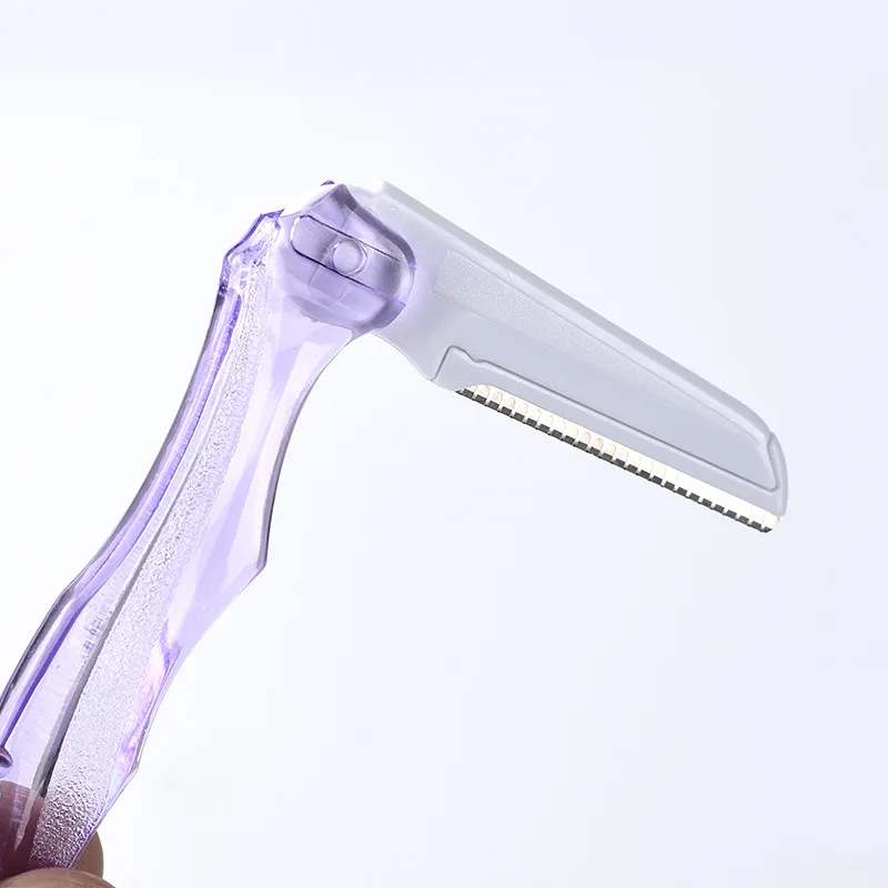 Multi-Purpose Stainless Steel Blade Eyebrow Trimmer Eco-Friendly Hair Remover Makeup Tool Easy Shaving with Safety Net