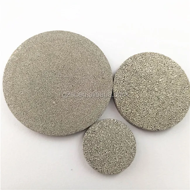 Sintered Porous 0.2 5 7 40 50 70 90 microns stainless steel SS 316L filter disc
