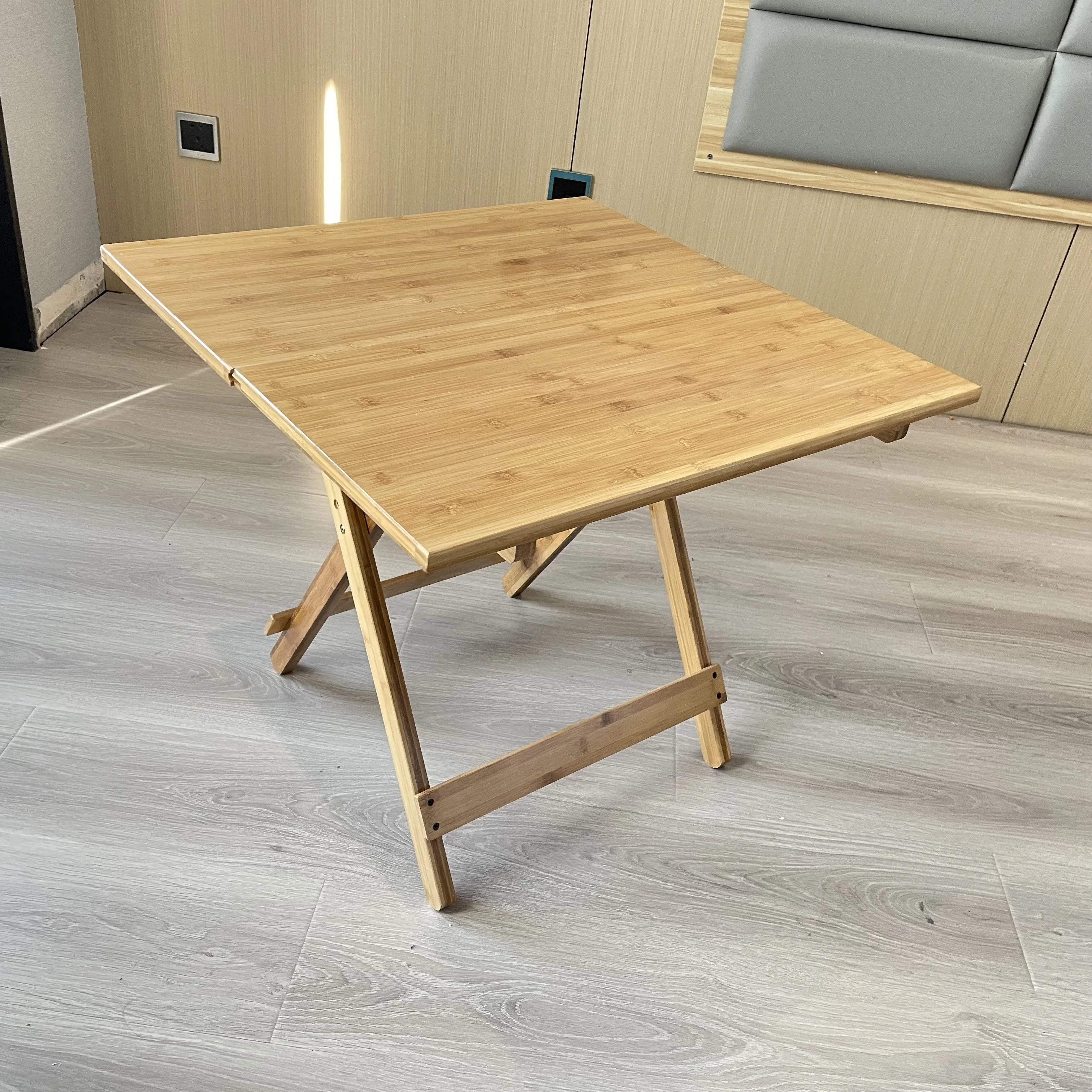 Portable Made Of Bamboo And Wood Direct Deal Picnic Barbecue Camping Wall Foldable Table cheap Folding Table