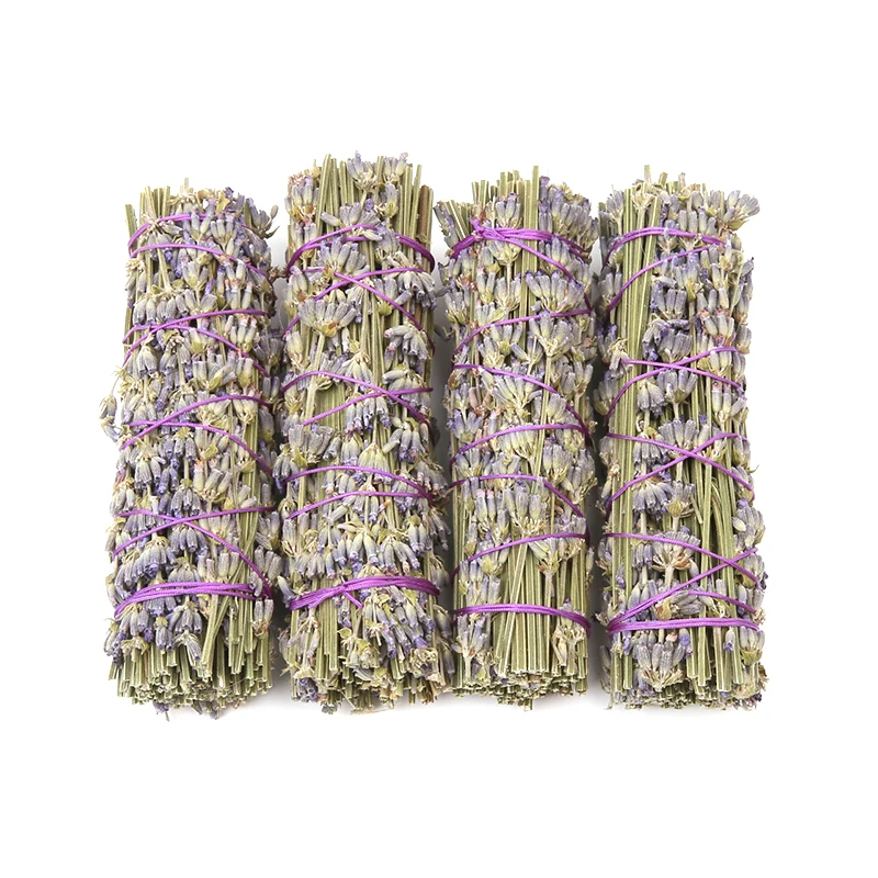 Wholesale Dried Bundle Lavender Flower Smudge Stick sage Incense