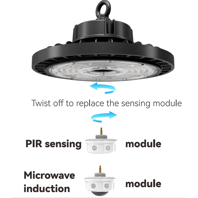Led UFO High Bay Light 100W High Bay Light 150lm/w Industrial Lamp For Warehouse Airport Port Workshop stadium