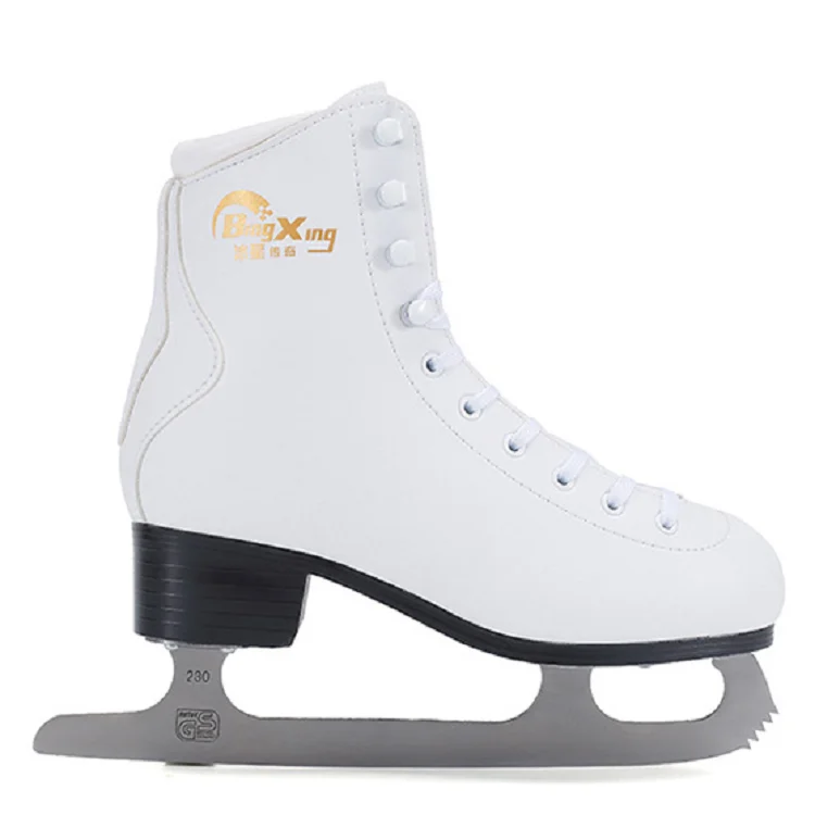 
PVC children and adult warm and velvet figure ice skate for beginners 