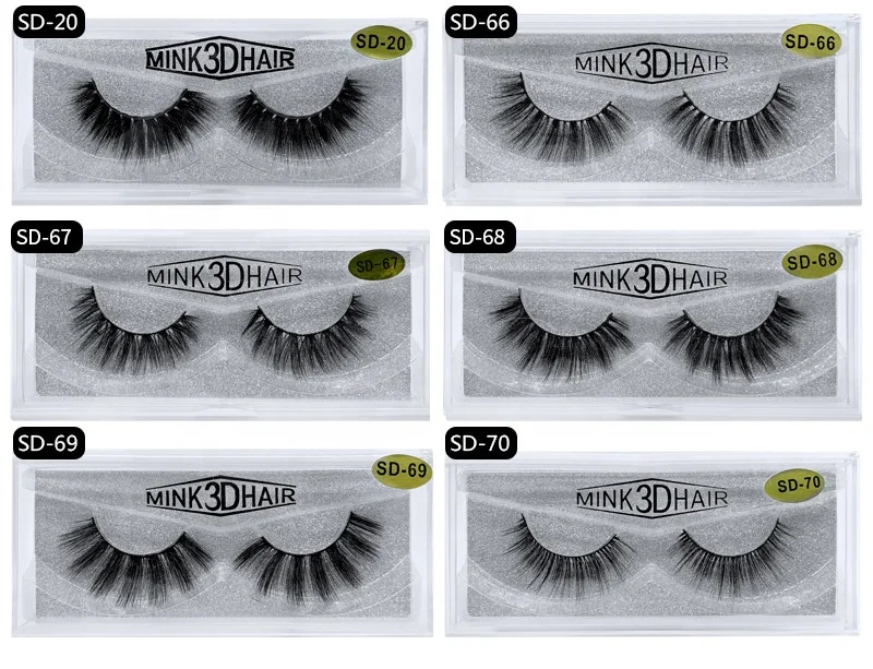 Vegan Cruelty Free Full Strip Mink Lashes 3d Natural False Eyelash Wholesale Synthetic Eyelashes With Box