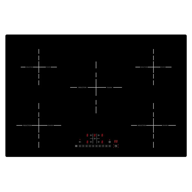 Китайский кухонный прибор 110 В 220 5 горелок электрическая плита скрытая Встроенная индукционная варочная панель