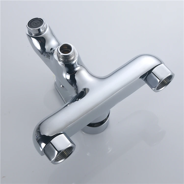High Quality Chrome Bathroom Waterfall Faucet Brass Shower Mixer Set