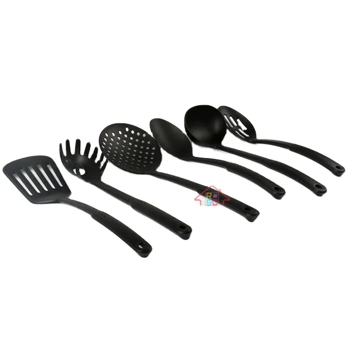 
NBRSC 6 Piece promotion cheap heat resistant plastic Nylon Cooking Utensil Set 