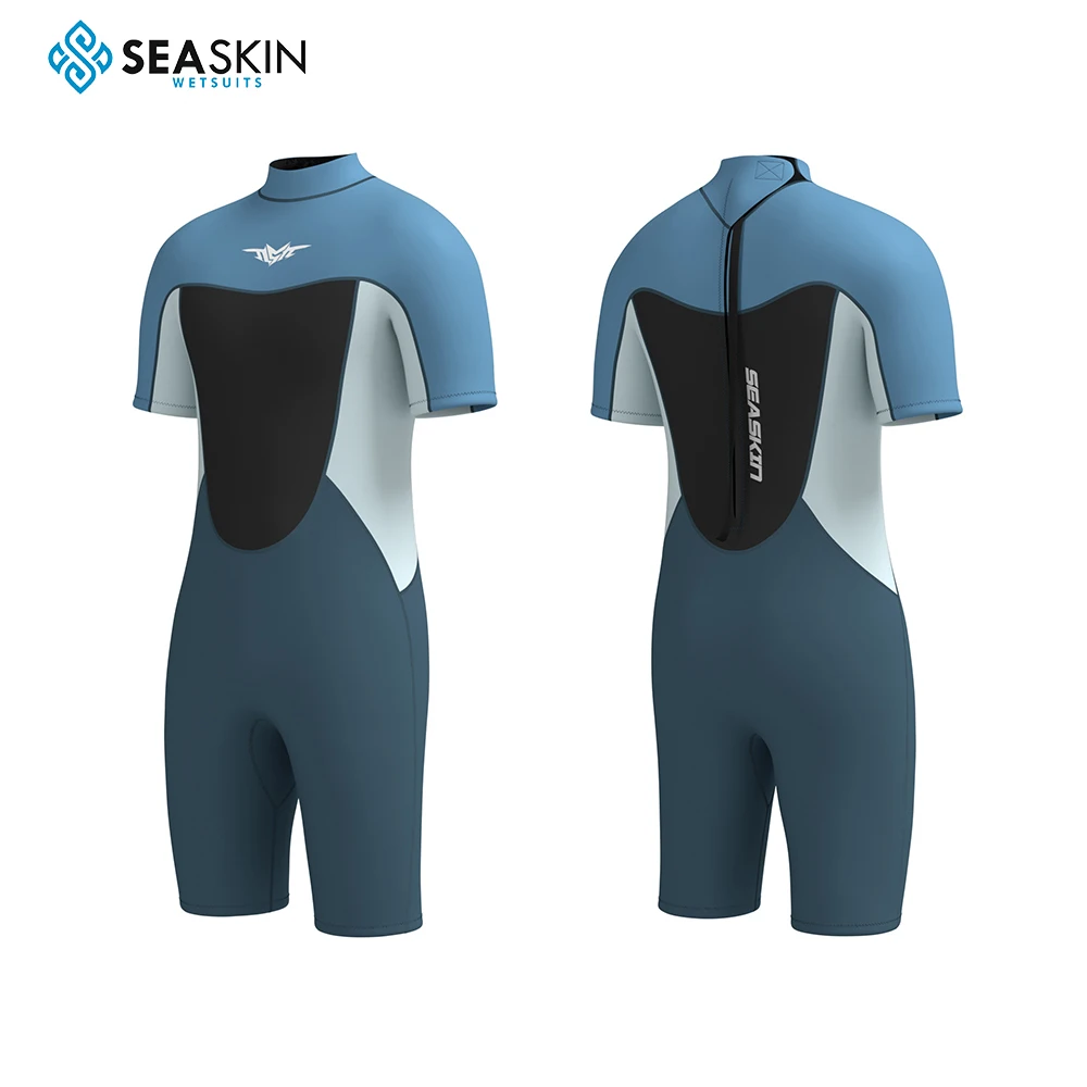 Seaskin factory sale Men 2mm Stretchy Neoprene Shorty Surfing Snorkeling Diving Oem Odm water Sports Wetsuit