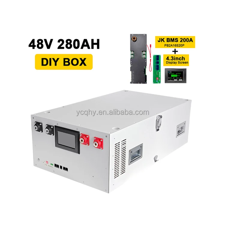 48v diy units battery box without cells jk bms 200a 16s lifepo4 obudowa 48v lifepo4 battery box and bms