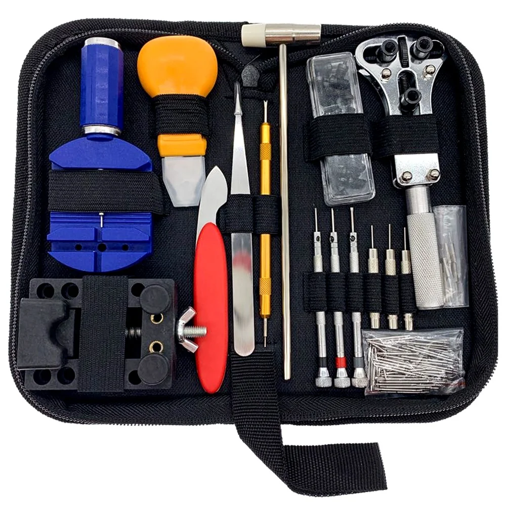 
2019 Professional 147 pcs watch repair tool kit watchmaker watch opener remover spring bar tool 
