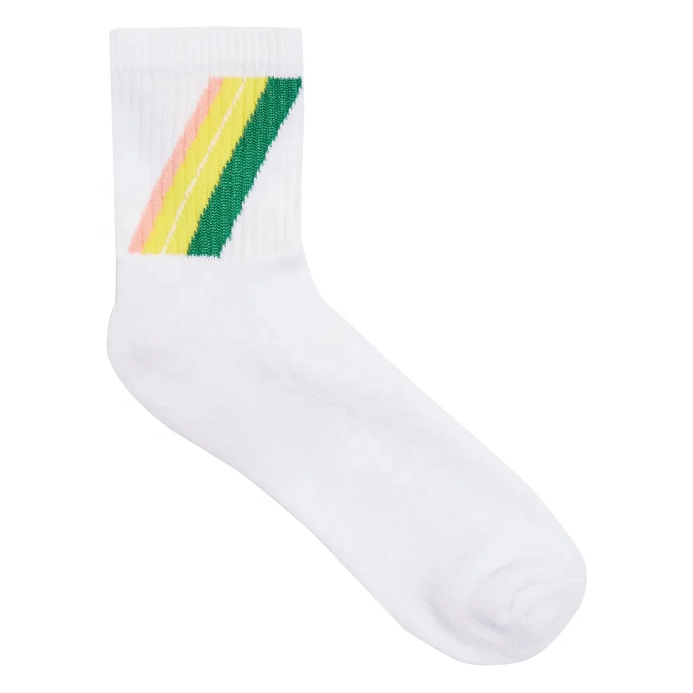 
Custom Iconic Embroidery Woven Logo Dress Socks for men 