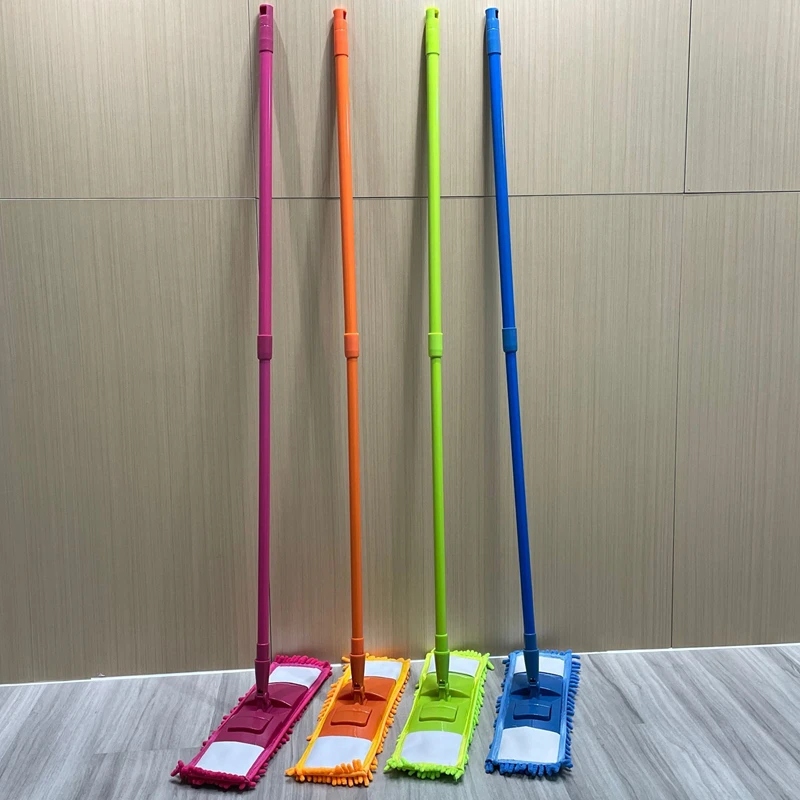 Factory Sale Cheap Price Chenille Noodle Microfiber Flat Floor Dry Clean Mops for Household Cleaning