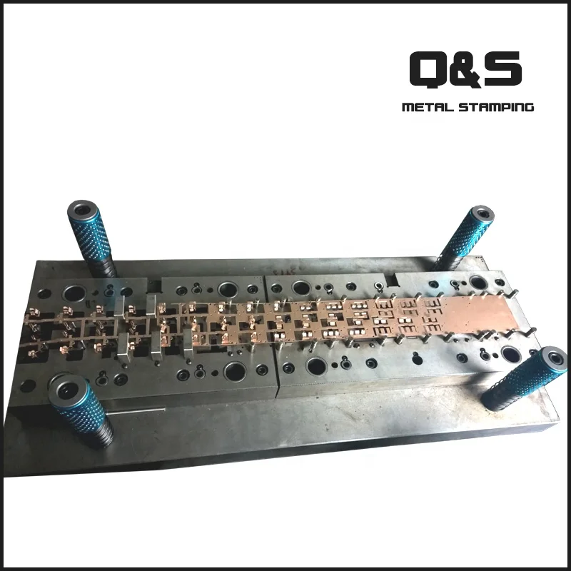 custom electrical contact sheet stamping mold, metal stamping die,punching  mold for switch brass parts.