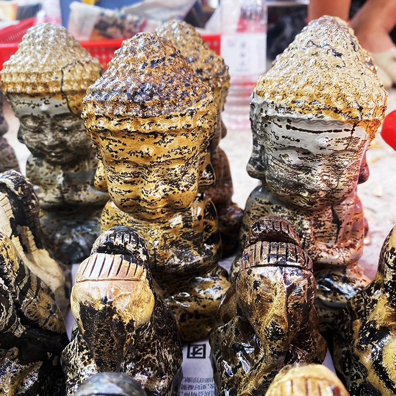 Wholesale Crystal Buddha Craft Natural Crystal Healing Stone Carving Picture Jasper Buddha Statue for home decoration
