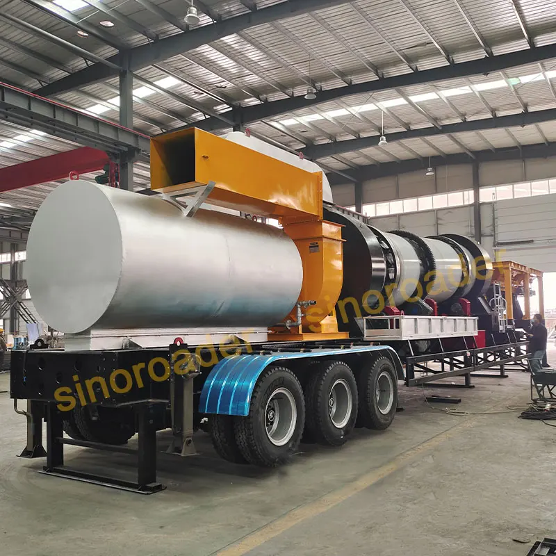 Mobile 40tph Traile Rmounted Small Mobile Drum Mix Asphalt Plant